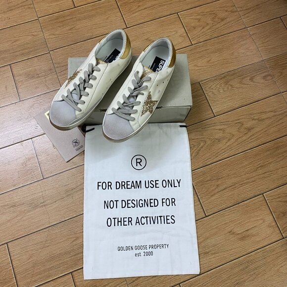 NWT Golden Goose Green Superstar Sneakers - Picture 1 of 6